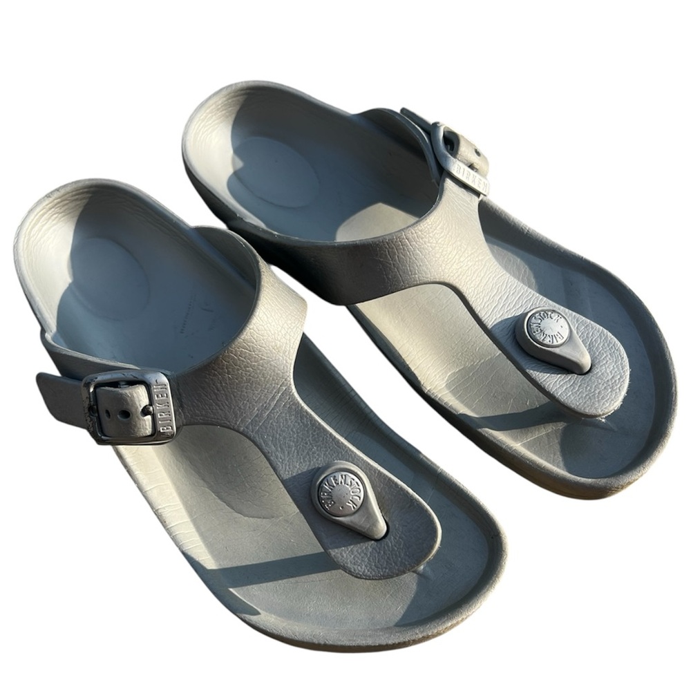 Birkenstock Kids Silver Sandals 2 - Picture 2 of 8